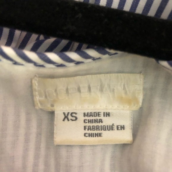 Blue striped off the shoulder top - Picture 4 of 4